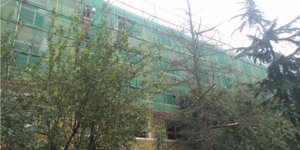 博贏建筑——學校外墻翻新質(zhì)感涂料案例